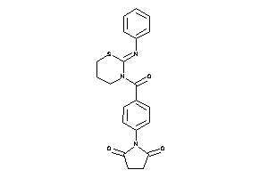 Image of 1-[4-(2-phenylimino-1,3-thiazinane-3-carbonyl)phenyl]pyrrolidine-2,5-quinone