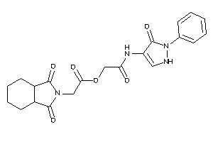 2-(1,3-diketo-3a,4,5,6,7,7a-hexahydroisoindol-2-yl)acetic Acid [2-keto-2-[(5-keto-1-phenyl-3-pyrazolin-4-yl)amino]ethyl] Ester