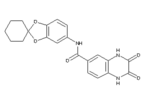 2,3-diketo-N-spiro[1,3-benzodioxole-2,1'-cyclohexane]-5-yl-1,4-dihydroquinoxaline-6-carboxamide