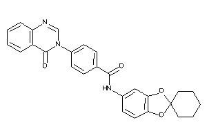 4-(4-ketoquinazolin-3-yl)-N-spiro[1,3-benzodioxole-2,1'-cyclohexane]-5-yl-benzamide