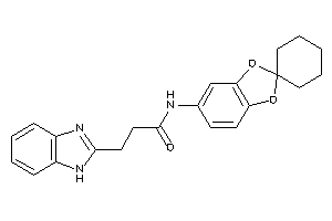 3-(1H-benzimidazol-2-yl)-N-spiro[1,3-benzodioxole-2,1'-cyclohexane]-5-yl-propionamide