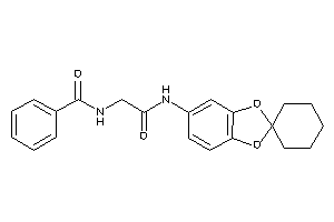 N-[2-keto-2-(spiro[1,3-benzodioxole-2,1'-cyclohexane]-5-ylamino)ethyl]benzamide