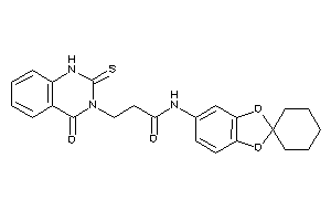 3-(4-keto-2-thioxo-1H-quinazolin-3-yl)-N-spiro[1,3-benzodioxole-2,1'-cyclohexane]-5-yl-propionamide