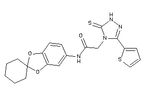 N-spiro[1,3-benzodioxole-2,1'-cyclohexane]-5-yl-2-[3-(2-thienyl)-5-thioxo-1H-1,2,4-triazol-4-yl]acetamide