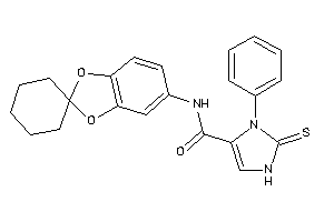 3-phenyl-N-spiro[1,3-benzodioxole-2,1'-cyclohexane]-5-yl-2-thioxo-4-imidazoline-4-carboxamide