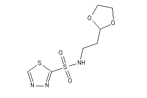 N-[2-(1,3-dioxolan-2-yl)ethyl]-1,3,4-thiadiazole-2-sulfonamide