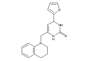 6-(3,4-dihydro-2H-quinolin-1-ylmethyl)-4-(2-furyl)-3,4-dihydro-1H-pyrimidin-2-one