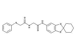 2-[(2-phenoxyacetyl)amino]-N-spiro[1,3-benzodioxole-2,1'-cyclohexane]-5-yl-acetamide