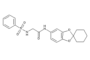 2-(benzenesulfonamido)-N-spiro[1,3-benzodioxole-2,1'-cyclohexane]-5-yl-acetamide