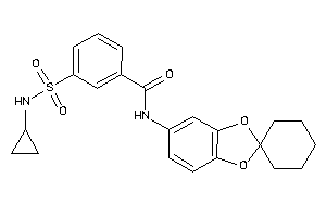 3-(cyclopropylsulfamoyl)-N-spiro[1,3-benzodioxole-2,1'-cyclohexane]-5-yl-benzamide