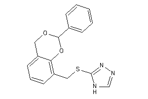 3-[(2-phenyl-4H-1,3-benzodioxin-8-yl)methylthio]-4H-1,2,4-triazole