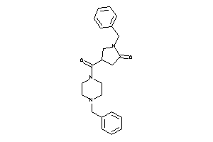 1-benzyl-4-(4-benzylpiperazine-1-carbonyl)-2-pyrrolidone