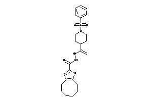 N'-(4,5,6,7,8,9-hexahydrocycloocta[b]thiophene-2-carbonyl)-1-(3-pyridylsulfonyl)isonipecotohydrazide
