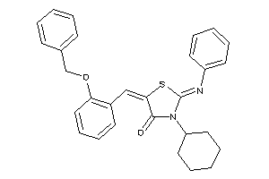 5-(2-benzoxybenzylidene)-3-cyclohexyl-2-phenylimino-thiazolidin-4-one