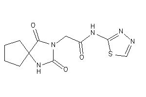Image of 2-(2,4-diketo-1,3-diazaspiro[4.4]nonan-3-yl)-N-(1,3,4-thiadiazol-2-yl)acetamide