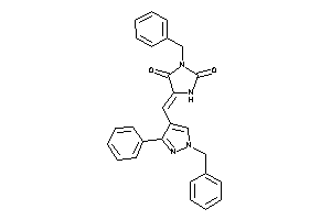 3-benzyl-5-[(1-benzyl-3-phenyl-pyrazol-4-yl)methylene]hydantoin