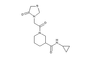 N-cyclopropyl-1-[2-(4-ketothiazolidin-3-yl)acetyl]nipecotamide