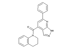 3,4-dihydro-2H-quinolin-1-yl-(6-phenyl-1H-pyrazolo[3,4-b]pyridin-4-yl)methanone