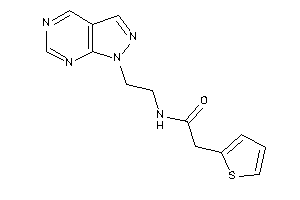 N-(2-pyrazolo[3,4-d]pyrimidin-1-ylethyl)-2-(2-thienyl)acetamide