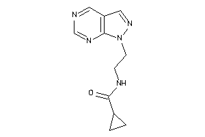 N-(2-pyrazolo[3,4-d]pyrimidin-1-ylethyl)cyclopropanecarboxamide