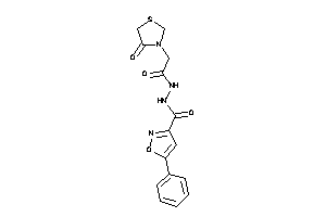 N'-[2-(4-ketothiazolidin-3-yl)acetyl]-5-phenyl-isoxazole-3-carbohydrazide