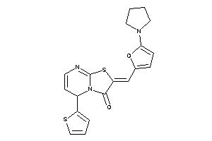 Image of 2-[(5-pyrrolidino-2-furyl)methylene]-5-(2-thienyl)-5H-thiazolo[3,2-a]pyrimidin-3-one