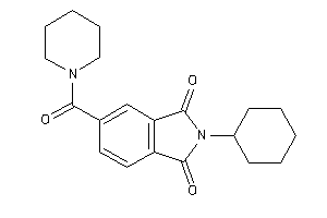 2-cyclohexyl-5-(piperidine-1-carbonyl)isoindoline-1,3-quinone