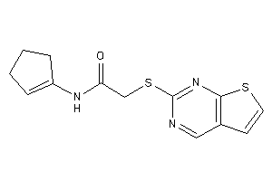 N-cyclopenten-1-yl-2-(thieno[2,3-d]pyrimidin-2-ylthio)acetamide