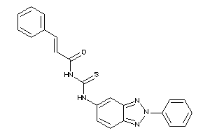 Image of 3-phenyl-N-[(2-phenylbenzotriazol-5-yl)thiocarbamoyl]acrylamide
