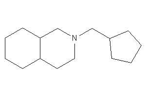 2-(cyclopentylmethyl)-3,4,4a,5,6,7,8,8a-octahydro-1H-isoquinoline