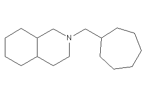 2-(cycloheptylmethyl)-3,4,4a,5,6,7,8,8a-octahydro-1H-isoquinoline