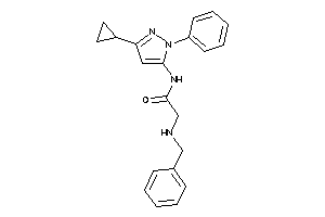 Image of 2-(benzylamino)-N-(5-cyclopropyl-2-phenyl-pyrazol-3-yl)acetamide