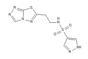 Image of N-[2-([1,2,4]triazolo[3,4-b][1,3,4]thiadiazol-6-yl)ethyl]-1H-pyrazole-4-sulfonamide