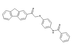 N-[4-[[2-(9H-fluoren-2-yl)-2-keto-ethyl]thio]phenyl]benzamide