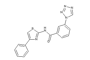 N-(4-phenylthiazol-2-yl)-3-(tetrazol-1-yl)benzamide