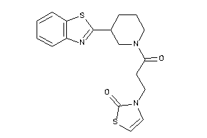 3-[3-[3-(1,3-benzothiazol-2-yl)piperidino]-3-keto-propyl]-4-thiazolin-2-one