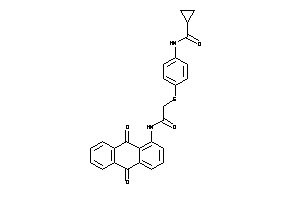 N-[4-[[2-[(9,10-diketo-1-anthryl)amino]-2-keto-ethyl]thio]phenyl]cyclopropanecarboxamide