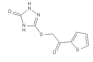 3-[[2-keto-2-(2-thienyl)ethyl]thio]-1,4-dihydro-1,2,4-triazol-5-one