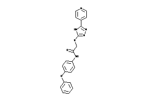 N-(4-phenoxyphenyl)-2-[[5-(4-pyridyl)-4H-1,2,4-triazol-3-yl]thio]acetamide