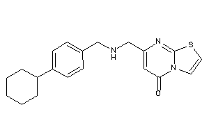 7-[[(4-cyclohexylbenzyl)amino]methyl]thiazolo[3,2-a]pyrimidin-5-one