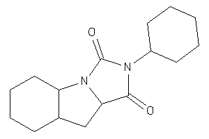 Image of 2-cyclohexyl-3a,4,4a,5,6,7,8,8a-octahydroimidazo[1,5-a]indole-1,3-quinone
