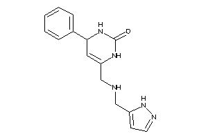 4-phenyl-6-[(1H-pyrazol-5-ylmethylamino)methyl]-3,4-dihydro-1H-pyrimidin-2-one