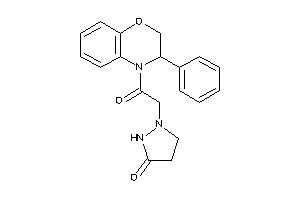 1-[2-keto-2-(3-phenyl-2,3-dihydro-1,4-benzoxazin-4-yl)ethyl]pyrazolidin-3-one
