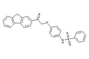 N-[4-[[2-(9H-fluoren-2-yl)-2-keto-ethyl]thio]phenyl]benzenesulfonamide