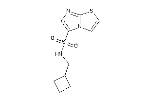 N-(cyclobutylmethyl)imidazo[2,1-b]thiazole-5-sulfonamide