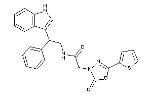 N-[2-(1H-indol-3-yl)-2-phenyl-ethyl]-2-[2-keto-5-(2-thienyl)-1,3,4-oxadiazol-3-yl]acetamide