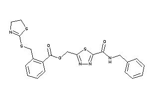 2-[(2-thiazolin-2-ylthio)methyl]benzoic Acid [5-(benzylcarbamoyl)-1,3,4-thiadiazol-2-yl]methyl Ester