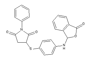 1-phenyl-3-[[4-(phthalidylamino)phenyl]thio]pyrrolidine-2,5-quinone