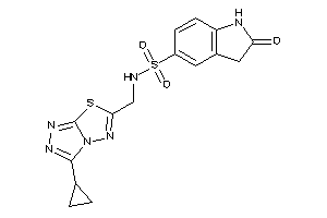Image of N-[(3-cyclopropyl-[1,2,4]triazolo[3,4-b][1,3,4]thiadiazol-6-yl)methyl]-2-keto-indoline-5-sulfonamide