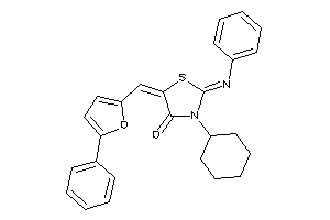 Image of 3-cyclohexyl-5-[(5-phenyl-2-furyl)methylene]-2-phenylimino-thiazolidin-4-one